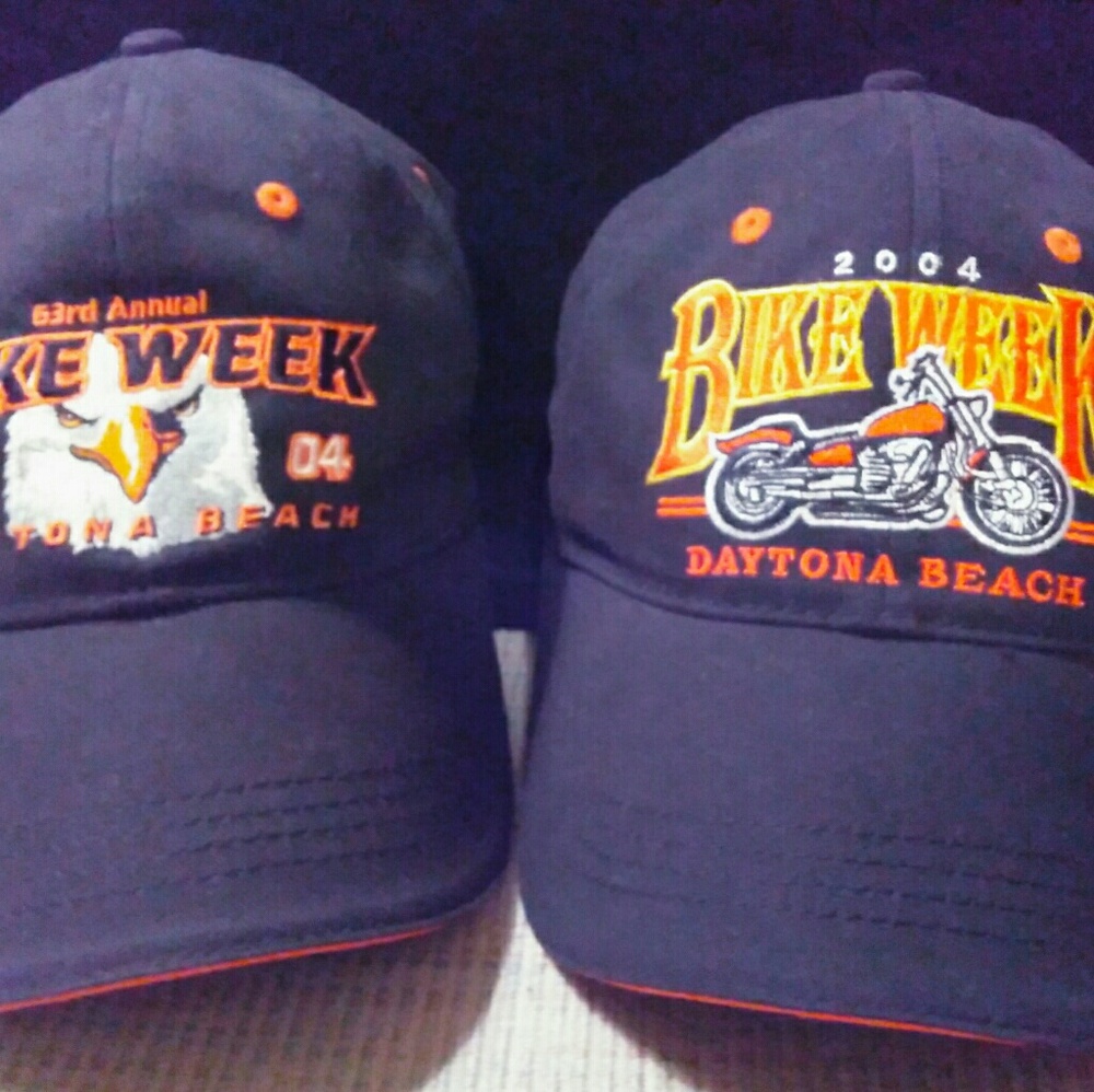 Daytona Bike Week 2 vintage hats